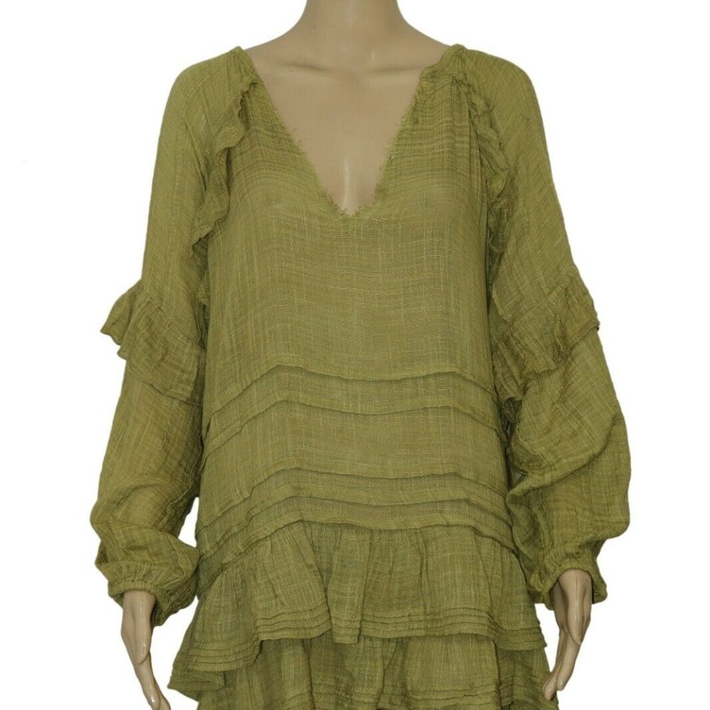 Free People FP One Tamasi Tunic Convertible Crushed Rosemary Dress - Picture 4 of 7